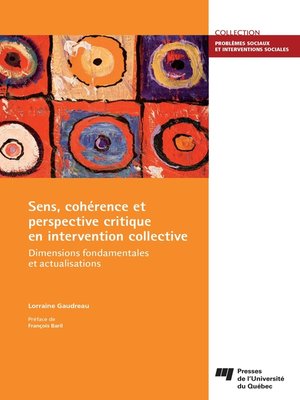 cover image of Sens, cohérence et perspective critique en intervention collective